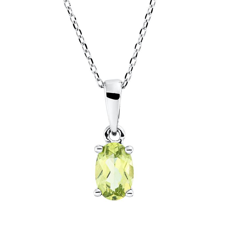 Farbstein Fashion Collier Weißgold 18kt
