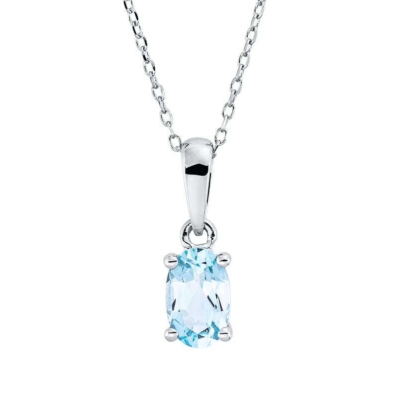 Farbstein Fashion Collier Weißgold 18kt