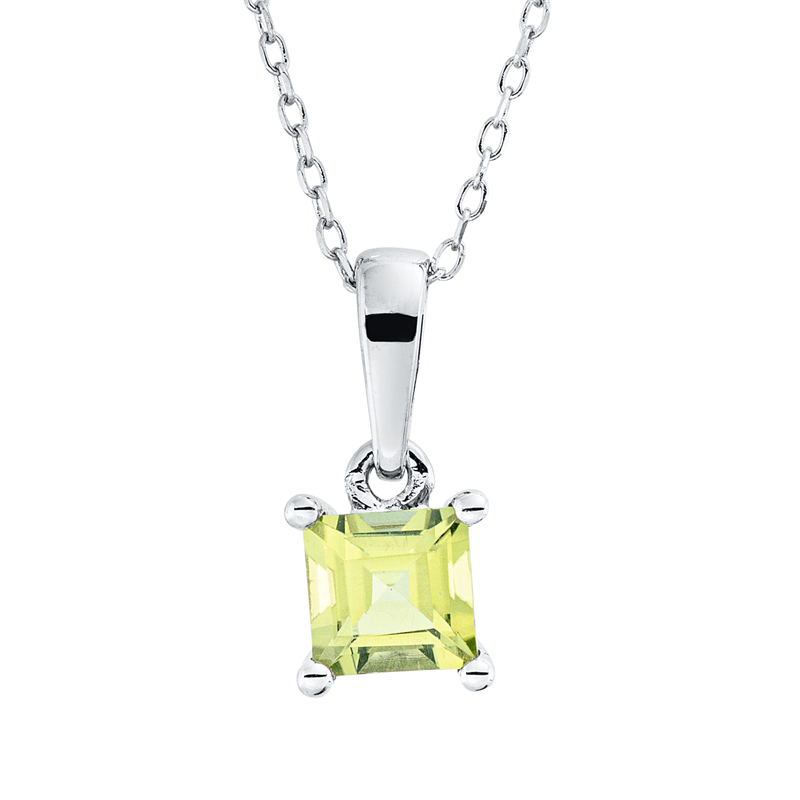Farbstein Fashion Collier Weißgold 18kt