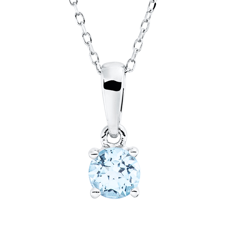 Farbstein Fashion Collier Weißgold 18kt