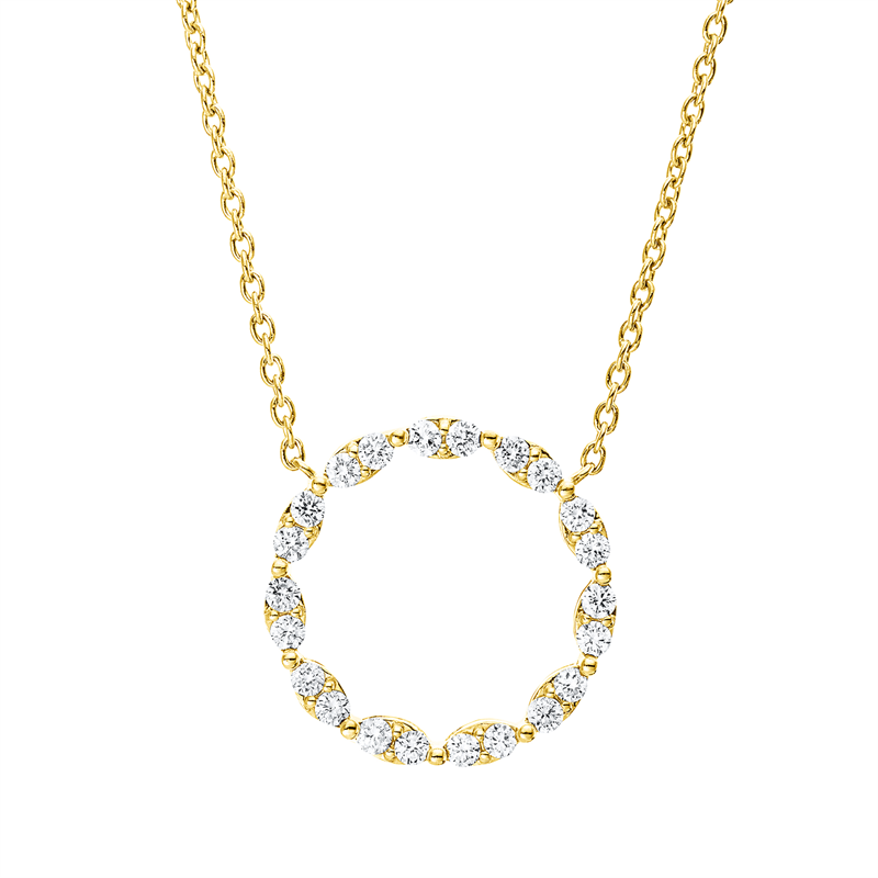 Modern Woman Collier Gelbgold 18kt 0,38ct