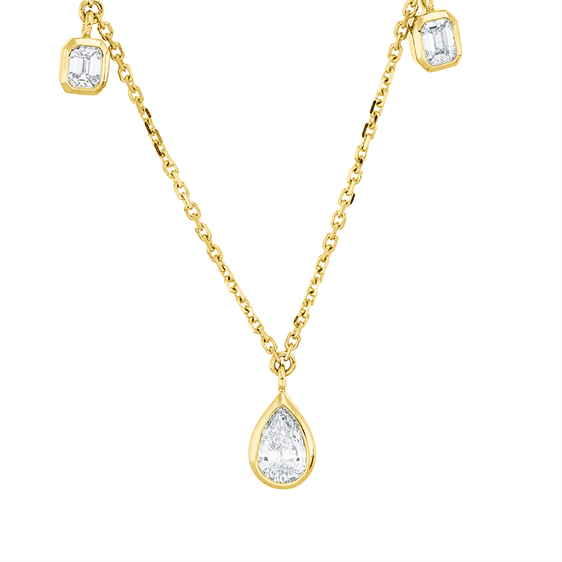 Baguette Collier Gelbgold 18kt 0,99ct