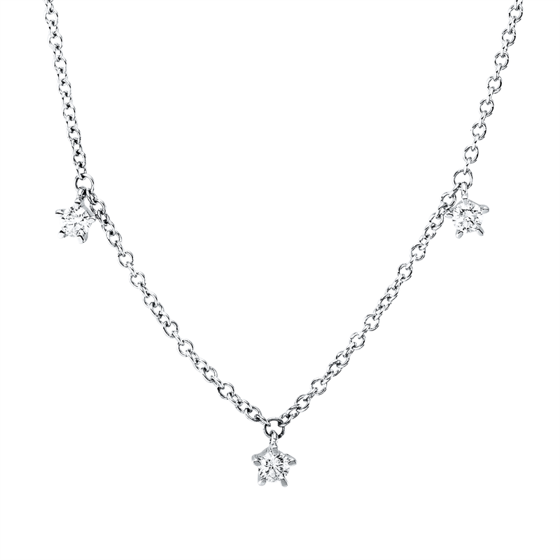 Modern Woman Collier Weißgold 14kt 0,46ct