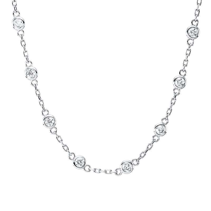 Modern Woman Collier Weißgold 14kt 1,27ct