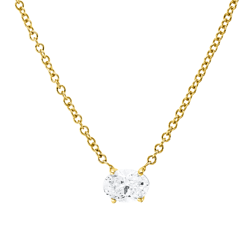 Solitaire Collier Gelbgold 14kt 0,47ct