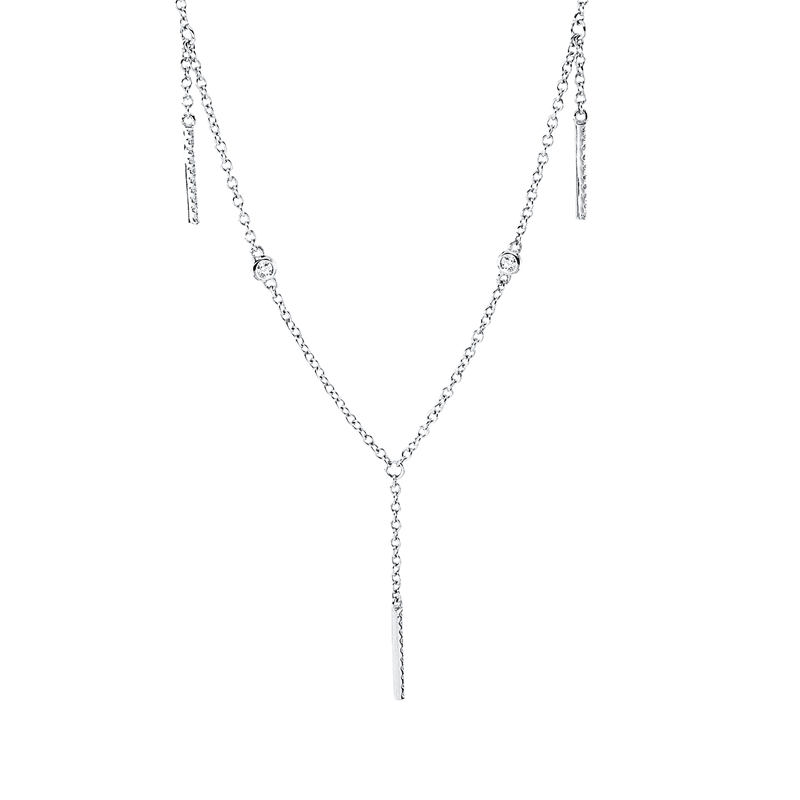 Modern Woman Collier Weißgold 18kt 0,13ct