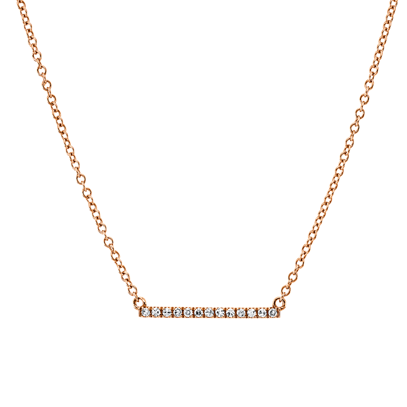 Modern Woman Collier Rotgold 18kt 0,06ct