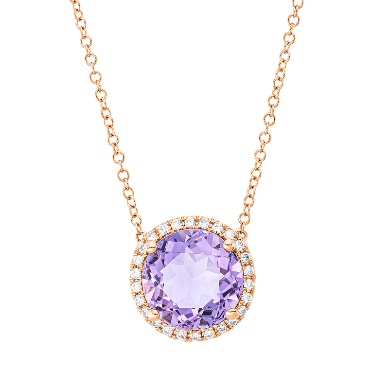 Farbstein Fashion Collier Rotgold 18kt 0,14ct