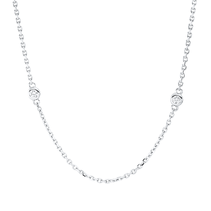 Modern Woman Collier Weißgold 18kt 0,29ct