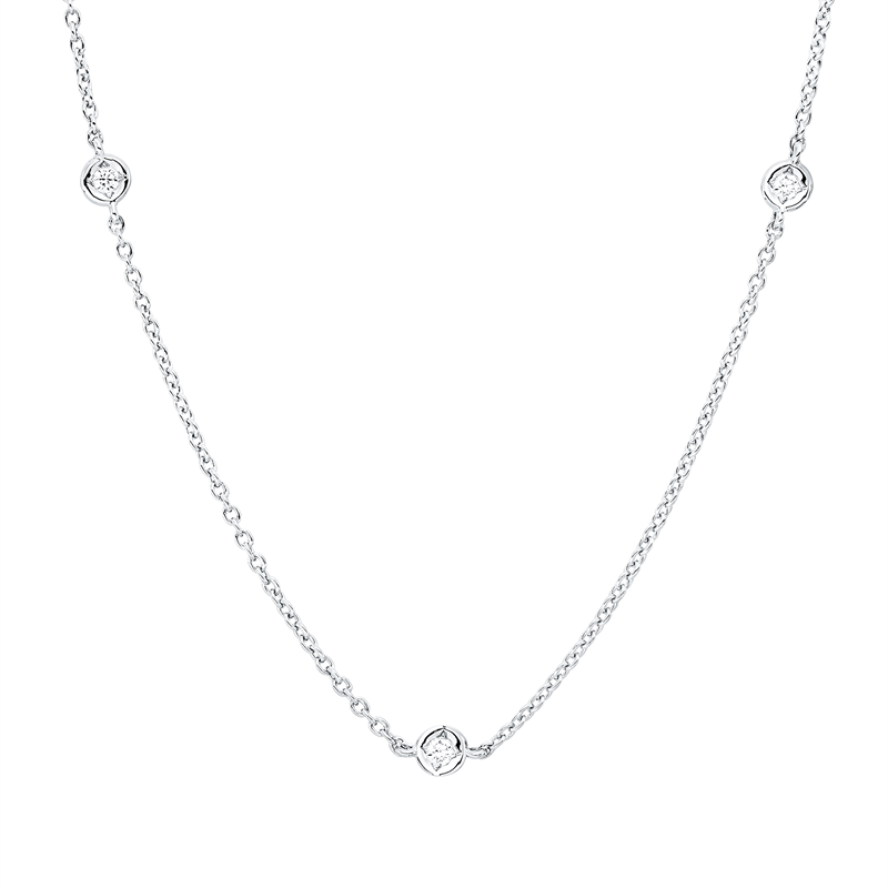 Modern Woman Collier Weißgold 18kt 0,18ct