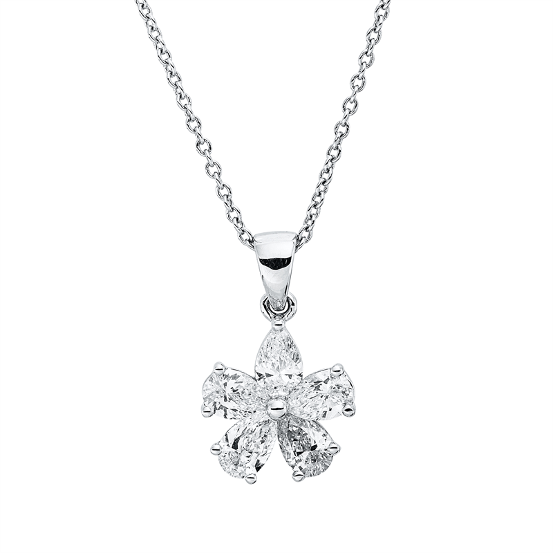 Modern Woman Collier Weißgold 18kt 0,76ct