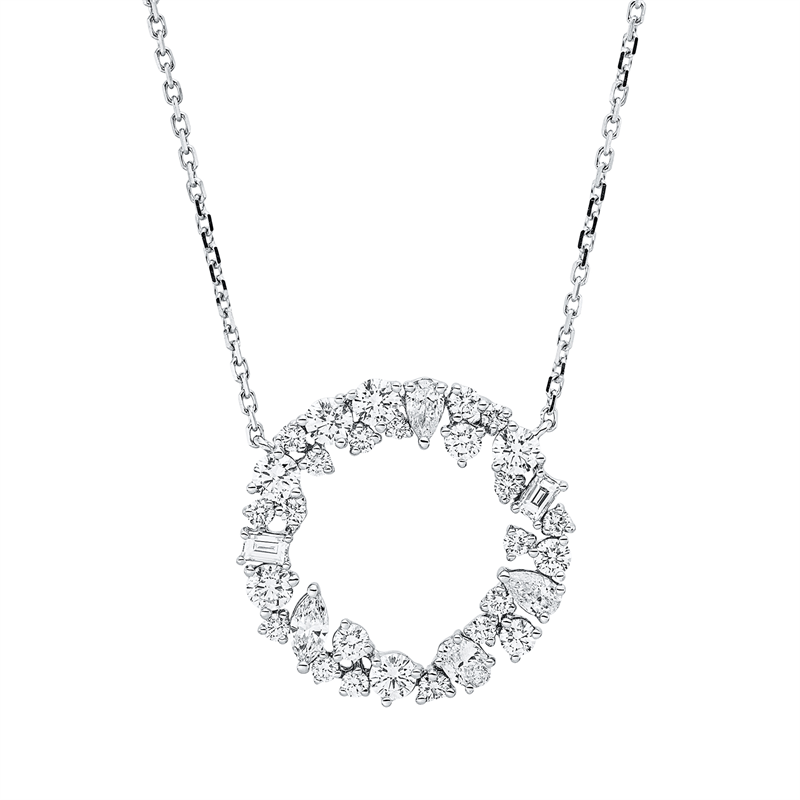 Modern Woman Collier Weißgold 18kt 1,53ct