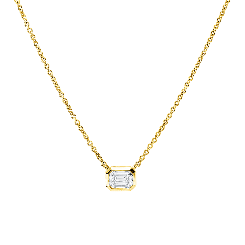 Solitaire Collier Gelbgold 18kt 0,5ct