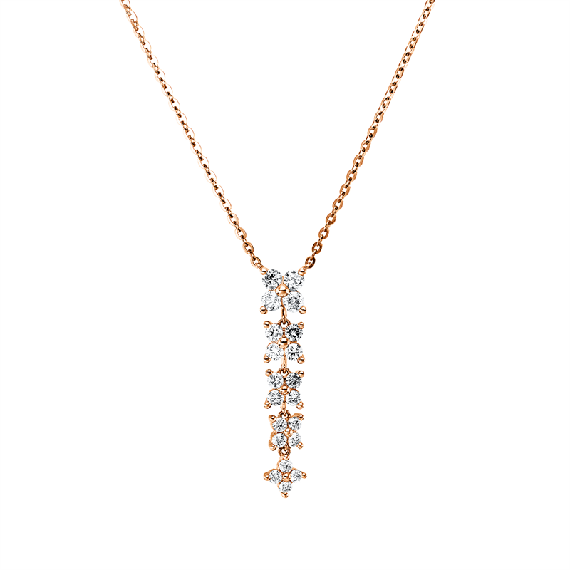 Modern Woman Collier Rotgold 18kt 0,86ct