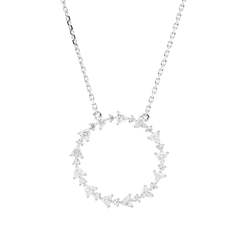 Modern Woman Collier Weißgold 18kt 0,72ct