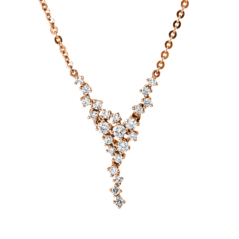 Modern Woman Collier Rotgold 18kt 0,4ct