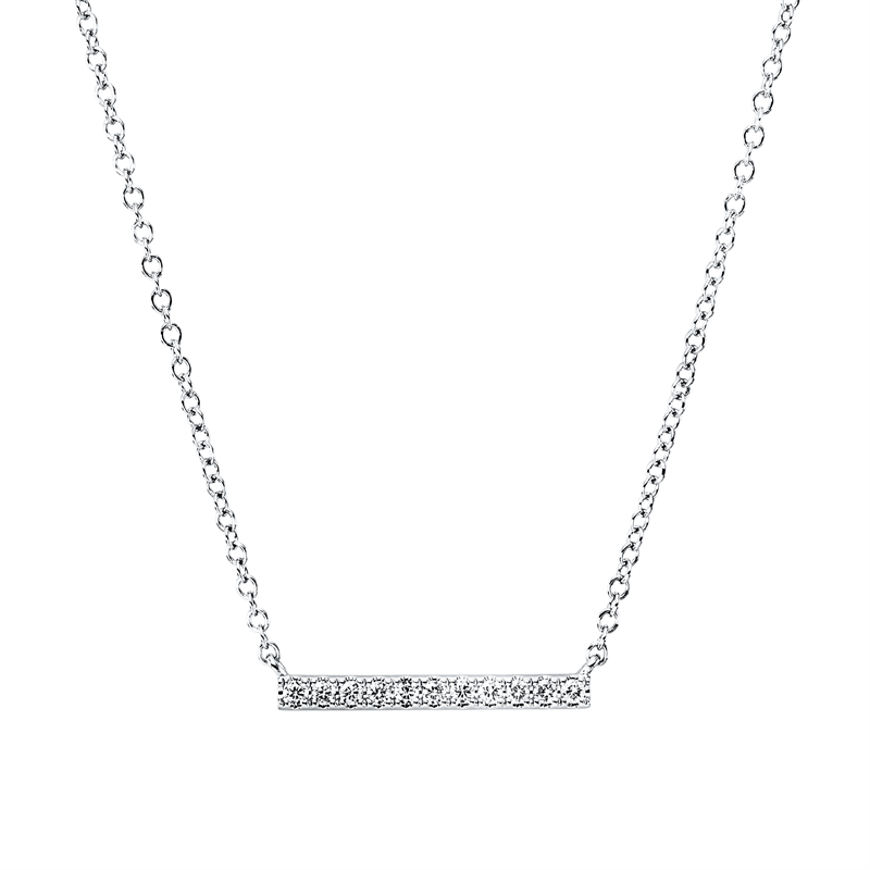 Modern Woman Collier Weißgold 14kt 0,15ct
