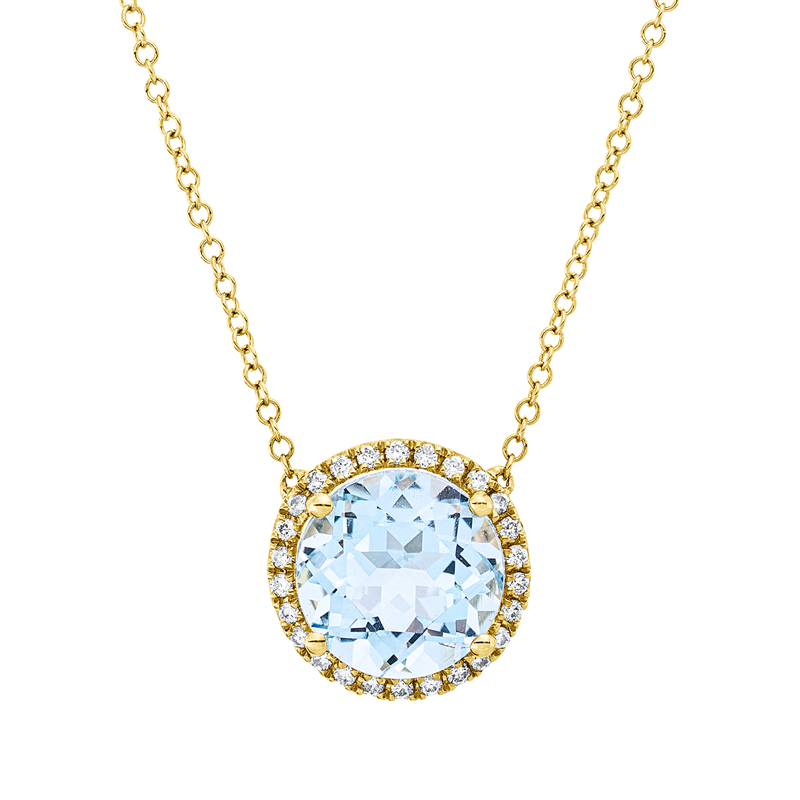 Farbstein Fashion Collier Gelbgold 18kt 0,15ct