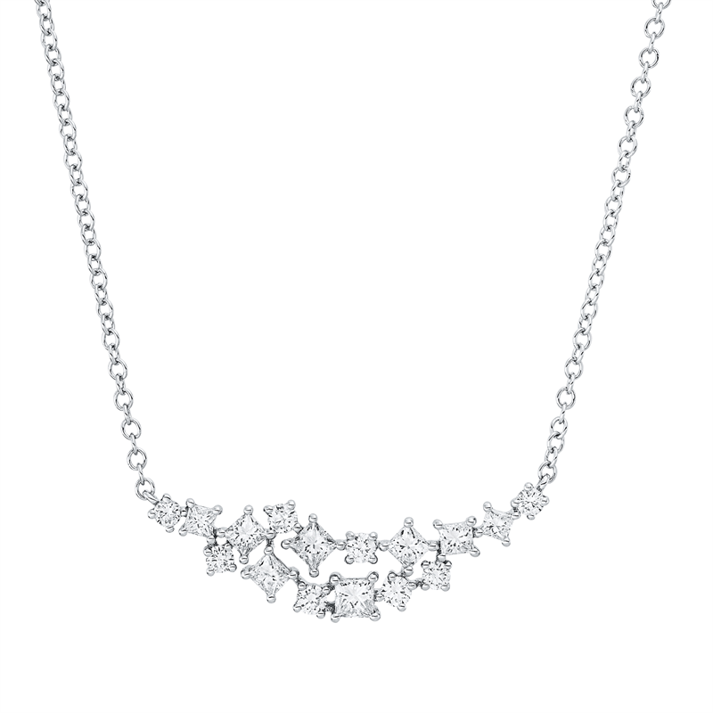 Modern Woman Collier Weißgold 14kt 0,87ct