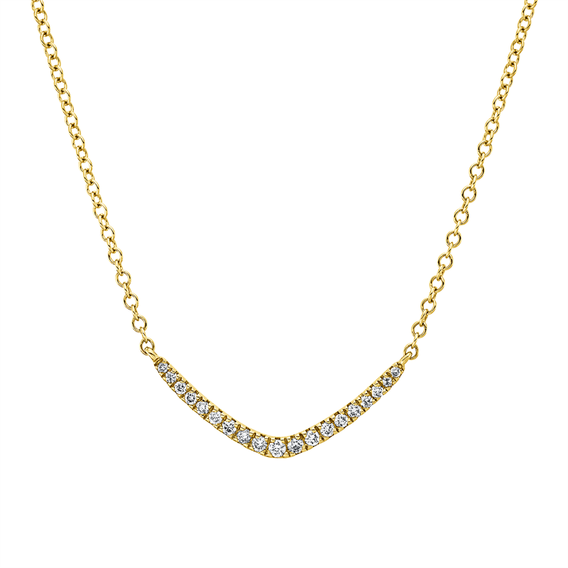 Modern Woman Collier Gelbgold 14kt 0,17ct