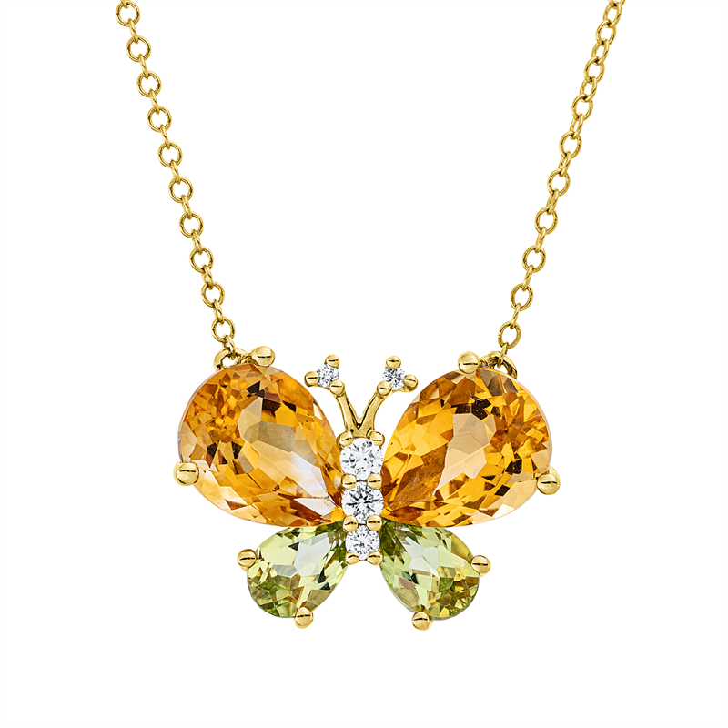 Tier Collier Gelbgold 18kt 0,1ct