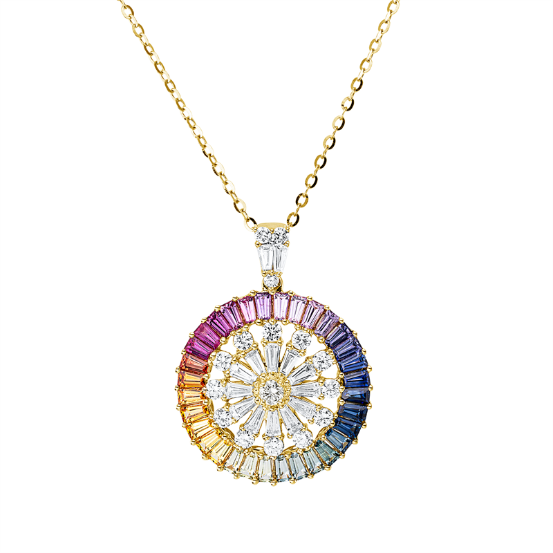 Farbstein Classic Collier Gelbgold 18kt 1,18ct