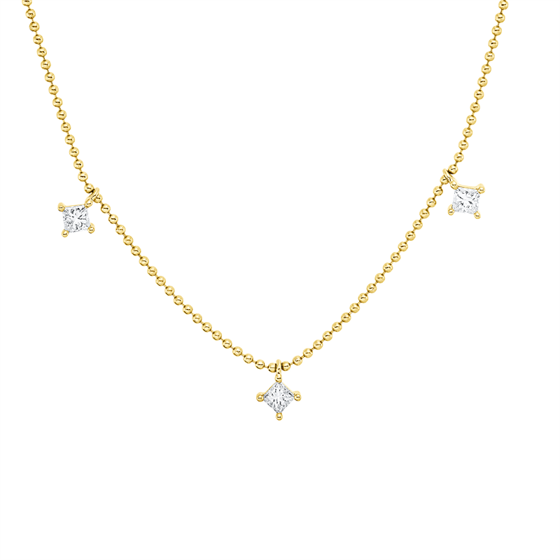 Baguette Collier Gelbgold 18kt 0,49ct