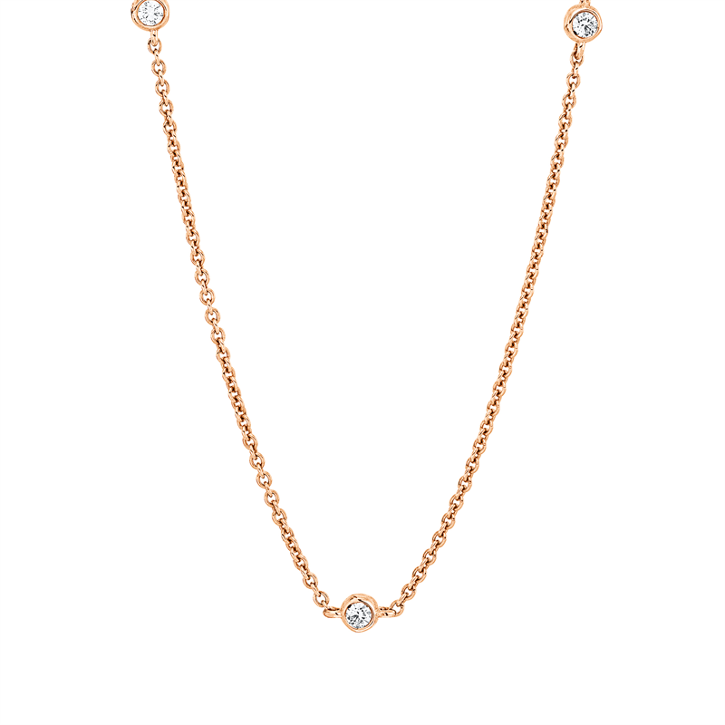 Modern Woman Collier Rotgold 18kt 0,26ct