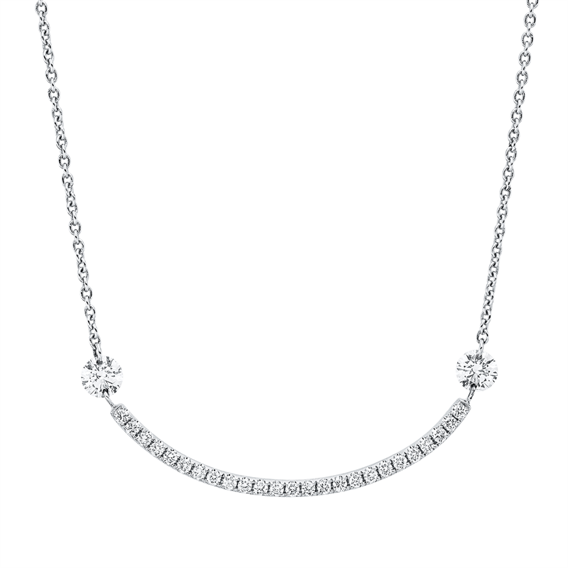 Modern Woman Collier Weißgold 18kt 0,48ct