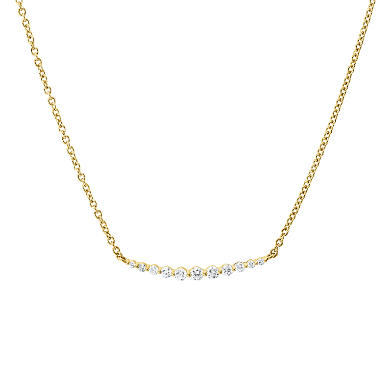 Modern Woman Collier Gelbgold 18kt 0,16ct