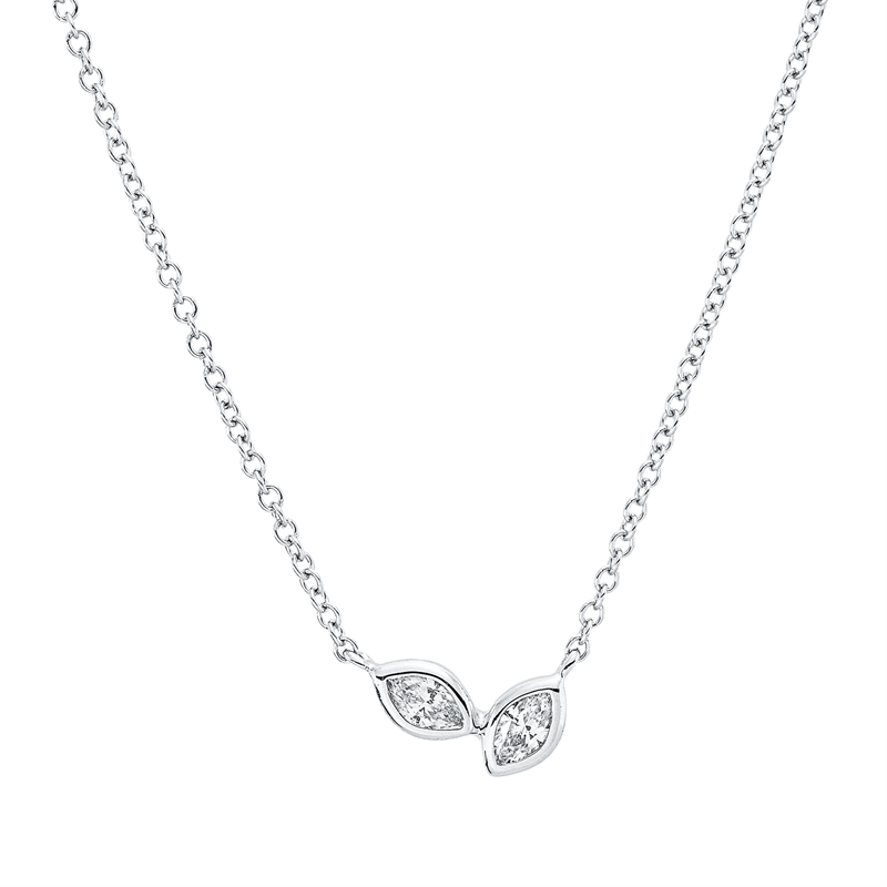 Modern Woman Collier Weißgold 18kt 0,15ct