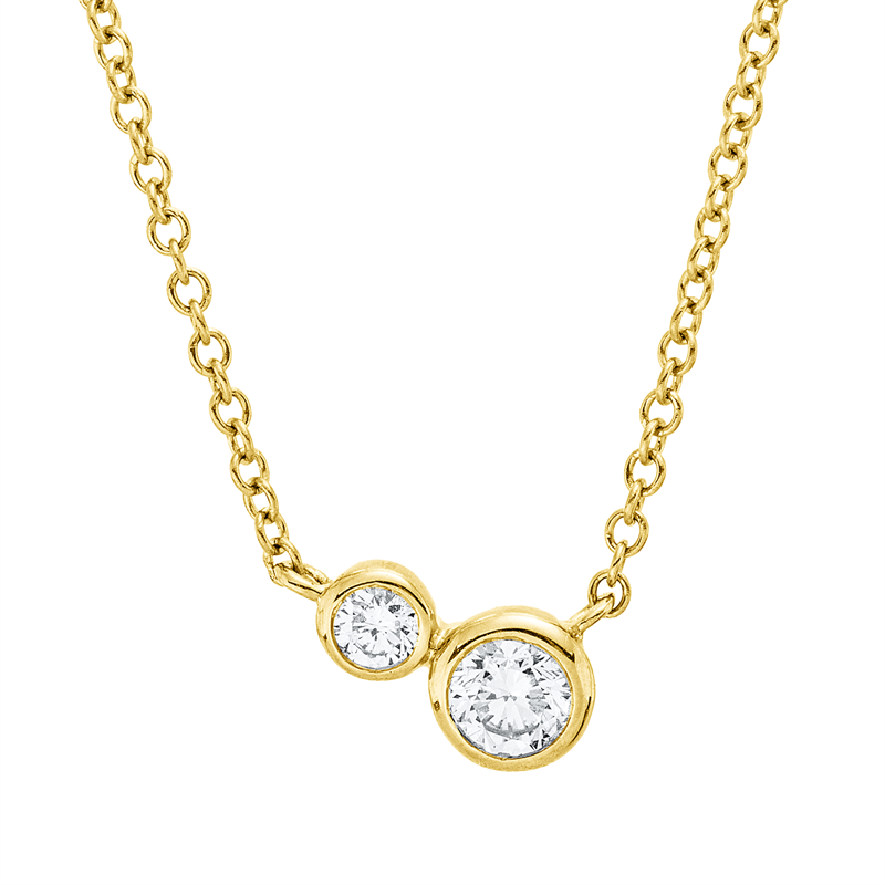 Modern Woman Collier Gelbgold 18kt 0,16ct