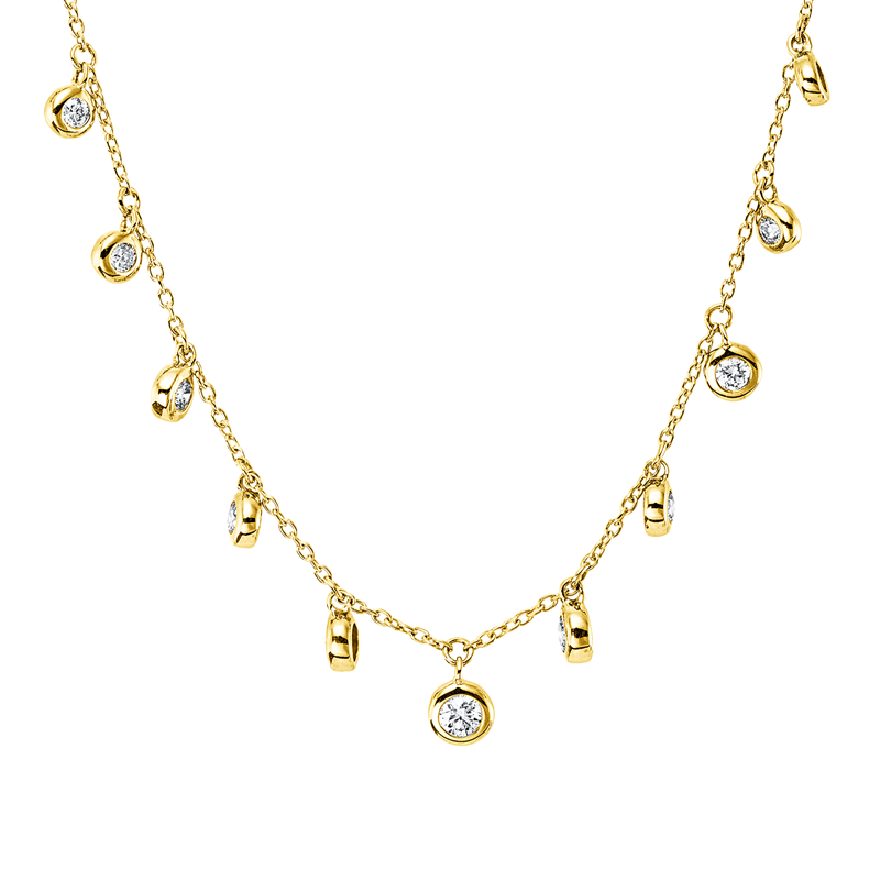 Modern Woman Collier Gelbgold 14kt 0,55ct