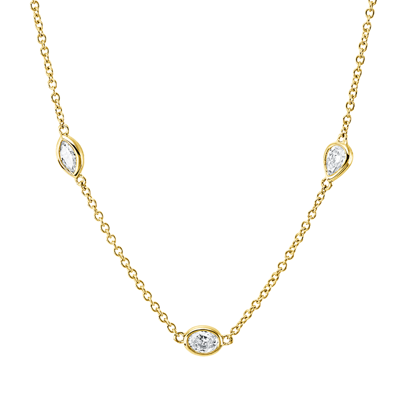 Modern Woman Collier Gelbgold 14kt 1,08ct