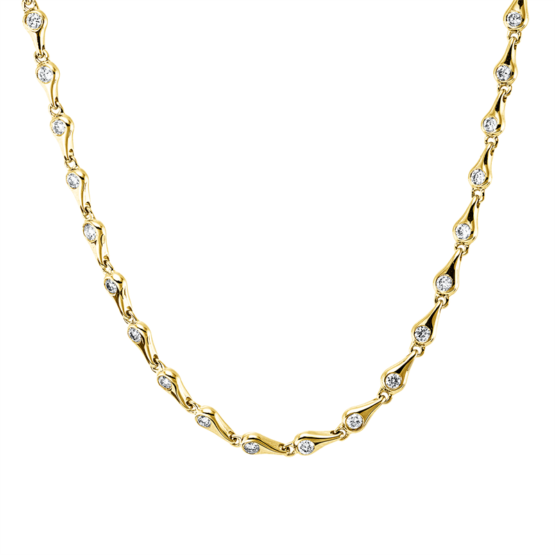 Modern Woman Collier Gelbgold 14kt 0,33ct