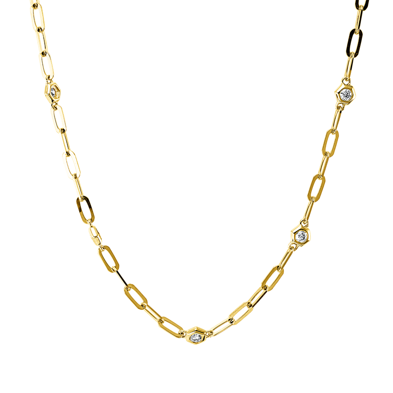 Modern Woman Collier Gelbgold 14kt 0,33ct
