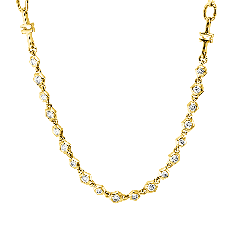 Modern Woman Collier Gelbgold 14kt 0,35ct