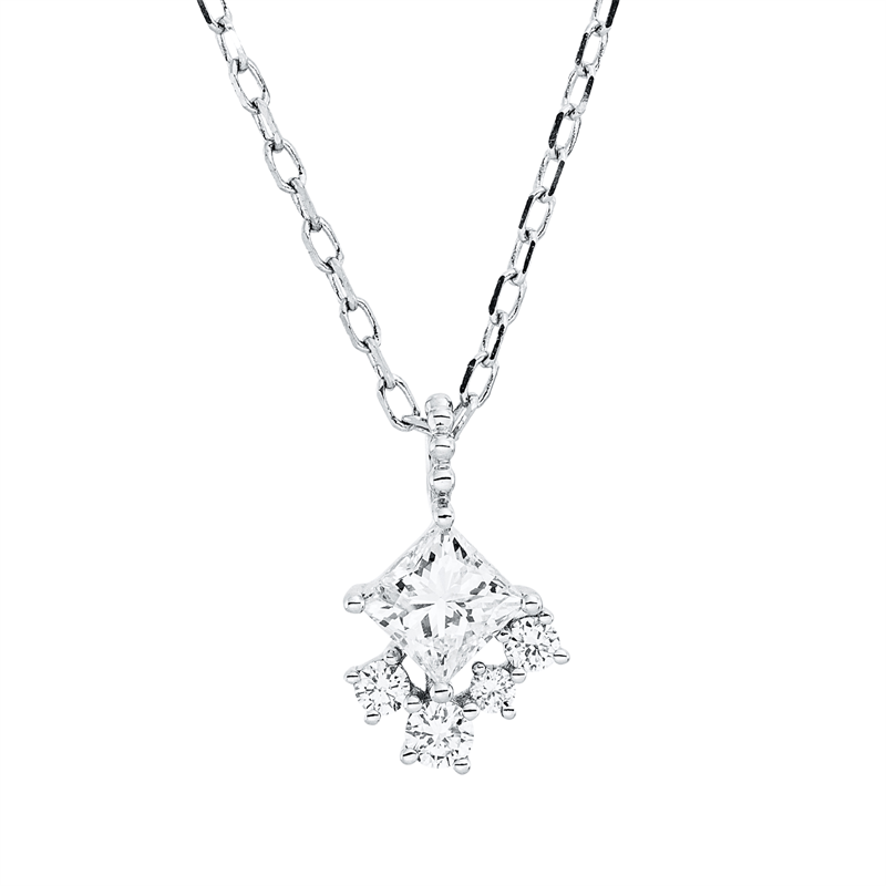 Modern Woman Collier Weißgold 18kt 0,41ct