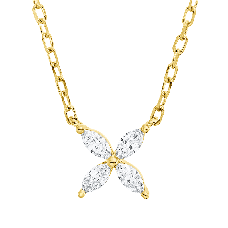 Modern Woman Collier Gelbgold 18kt 0,21ct