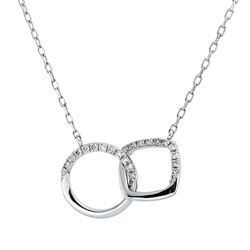 Modern Woman Collier Weißgold 18kt 0,14ct