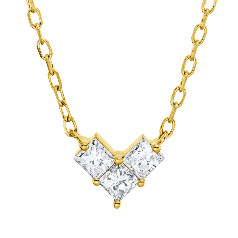 Herz Collier Gelbgold 18kt 0,31ct