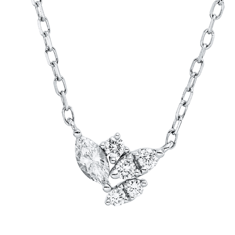 Modern Woman Collier Weißgold 18kt 0,21ct