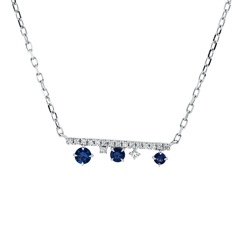 Farbstein Classic Collier Weißgold 18kt Ref-4R262