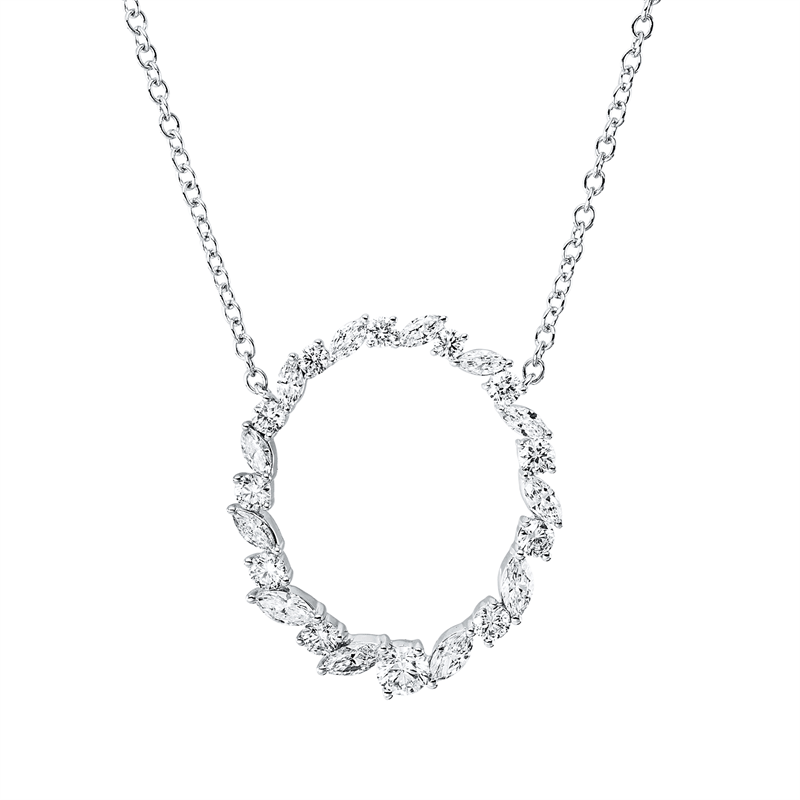 Collier Weißgold 18kt 1,36ct