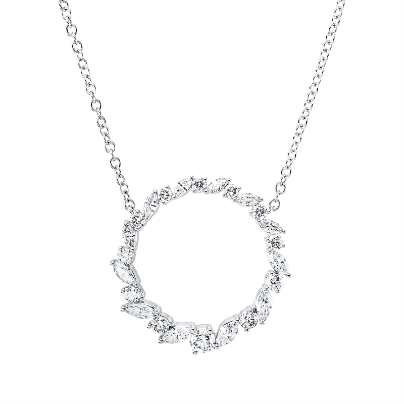 Collier Weißgold 18kt 1,4ct