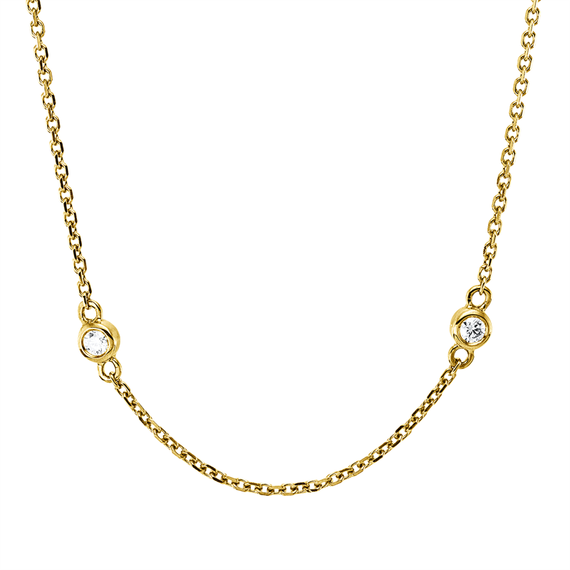 Modern Woman Collier Gelbgold 18kt 0,49ct