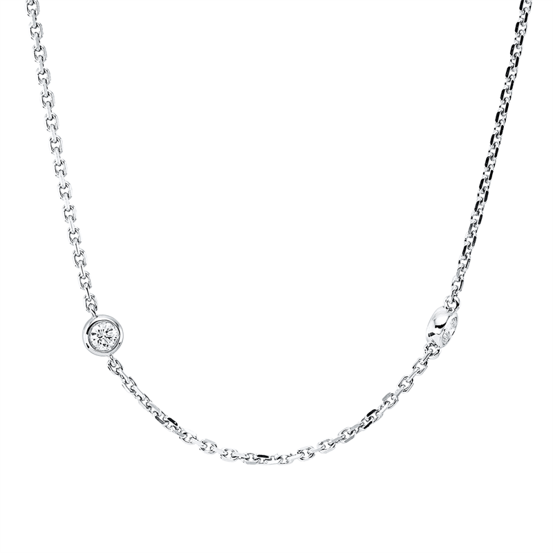 Modern Woman Collier Weißgold 18kt 0,4ct