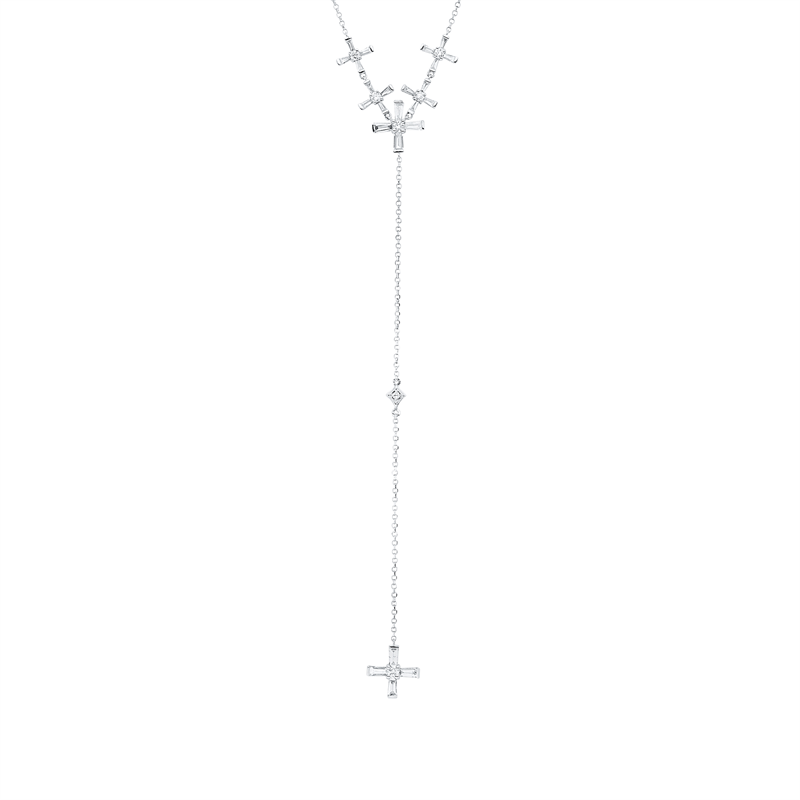 Baguette Collier Weißgold 18kt 0,66ct