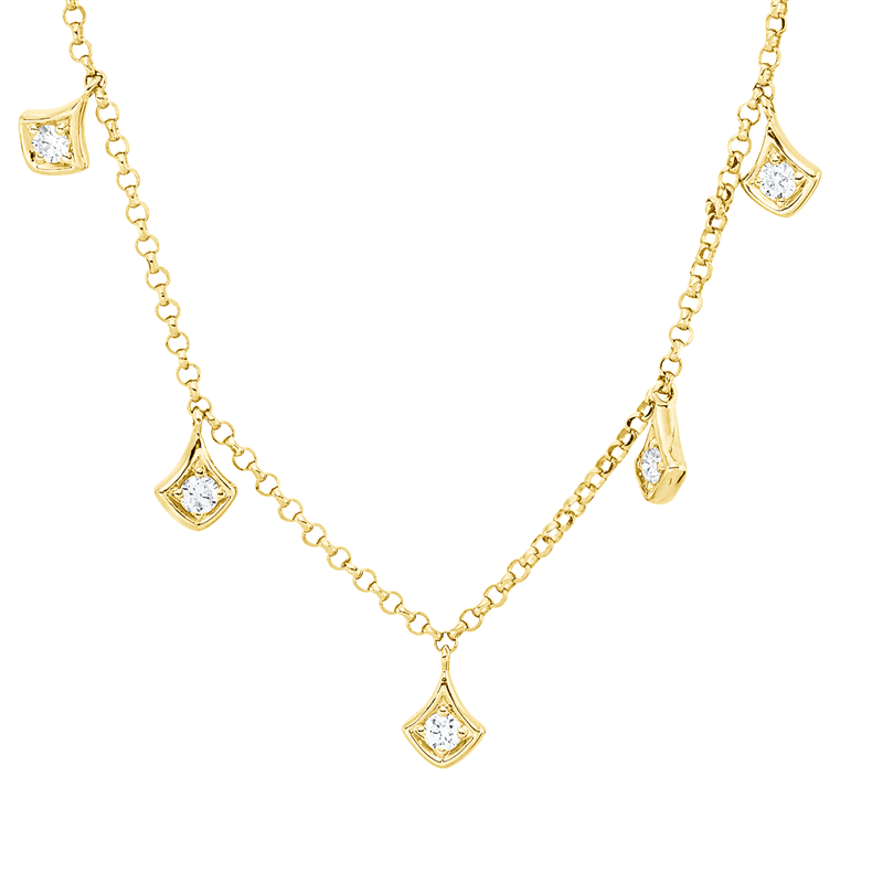 Modern Woman Collier Gelbgold 18kt 0,15ct