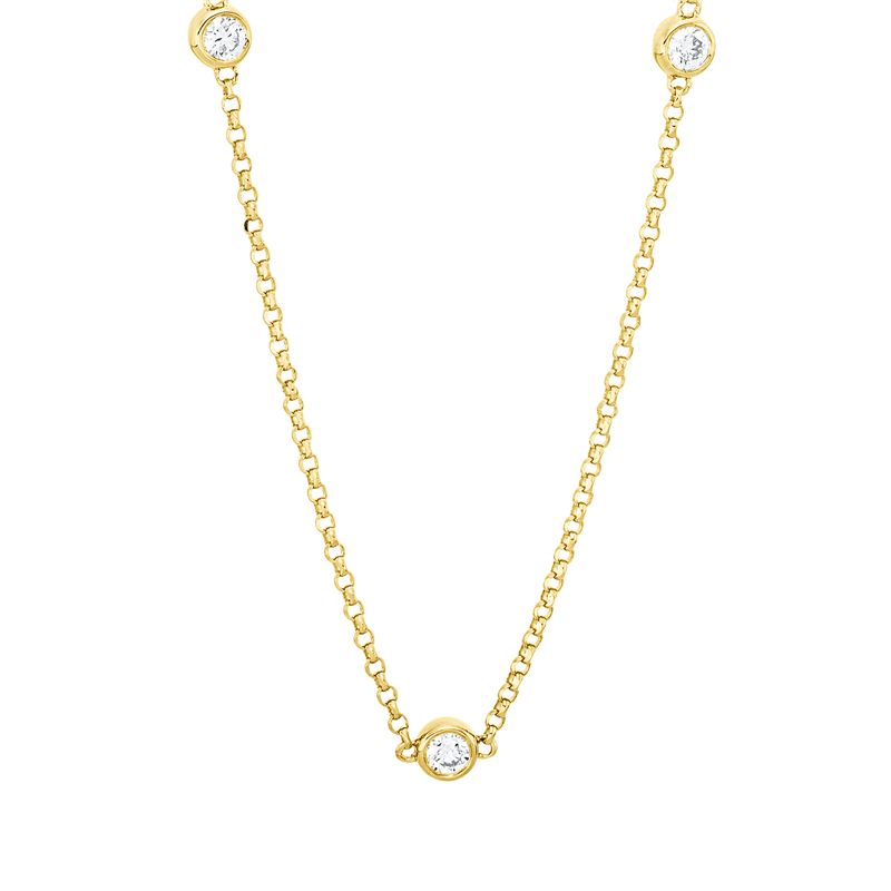 Modern Woman Collier Gelbgold 18kt 0,37ct